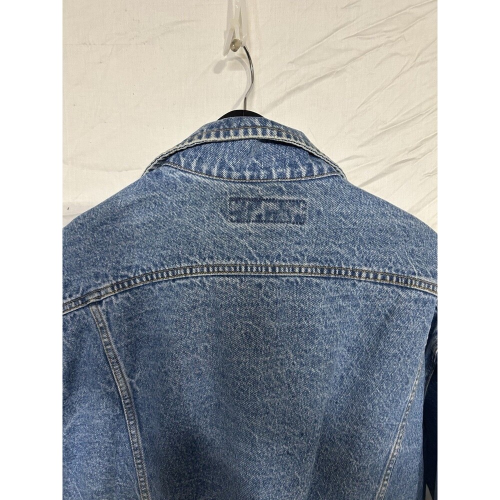 Vintage Levis Denim Jacket Mens Blue Jean Grunge 90s Y2K Pennsylvania Railroad - Picture 15 of 16